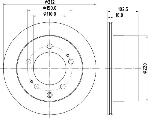 Nisshinbo ND1104 - Тормозной диск autodnr.net