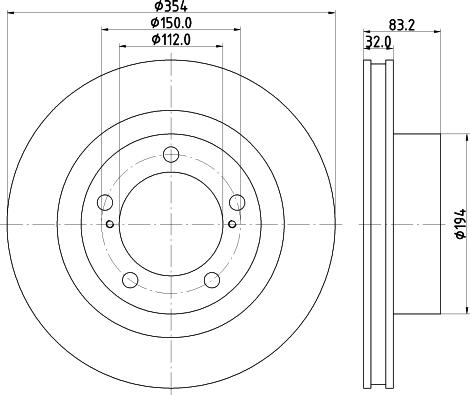 Nisshinbo ND1127K - Тормозной диск avtokuzovplus.com.ua