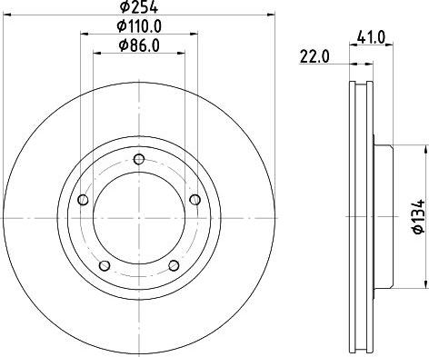 Nisshinbo ND1164K - Тормозной диск avtokuzovplus.com.ua