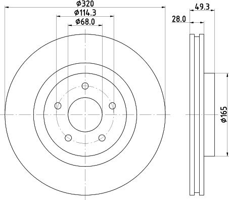 Nisshinbo ND2051K - Тормозной диск avtokuzovplus.com.ua