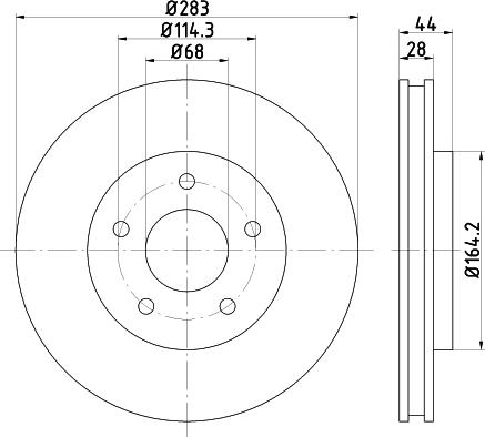 Nisshinbo ND2078K - Тормозной диск avtokuzovplus.com.ua