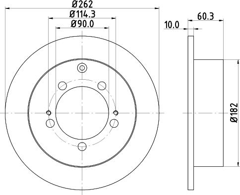 Nisshinbo ND3001K - Тормозной диск avtokuzovplus.com.ua