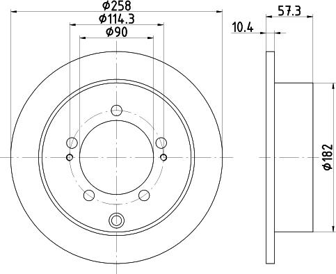 Nisshinbo ND3026K - Гальмівний диск autocars.com.ua