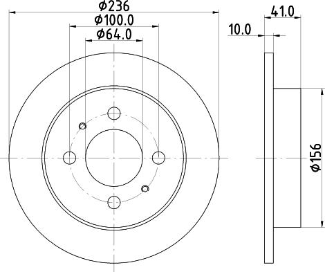 Nisshinbo ND3036 - Гальмівний диск autocars.com.ua