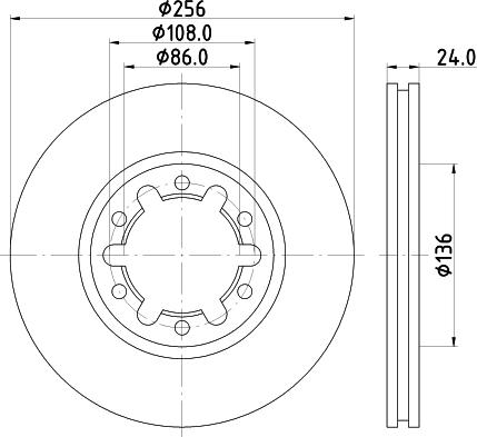 Nisshinbo ND5010K - Гальмівний диск autocars.com.ua