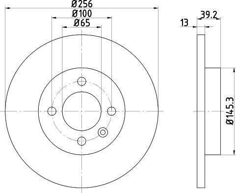 Nisshinbo ND5042 - Гальмівний диск autocars.com.ua