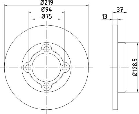 Nisshinbo ND6035 - Гальмівний диск autocars.com.ua