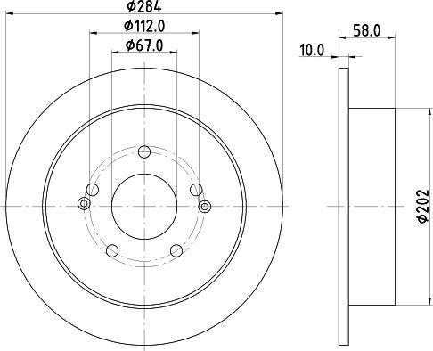 Nisshinbo ND6110K - Гальмівний диск autocars.com.ua