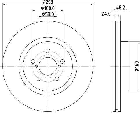 Nisshinbo ND7018K - Гальмівний диск autocars.com.ua