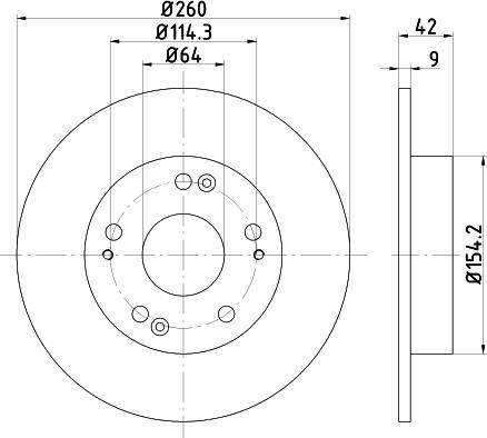 Nisshinbo ND8010K - Тормозной диск avtokuzovplus.com.ua