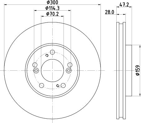 Nisshinbo ND8013K - Гальмівний диск autocars.com.ua