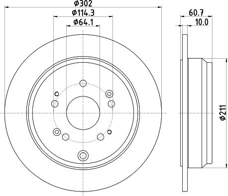 Nisshinbo ND8020K - Тормозной диск autodnr.net