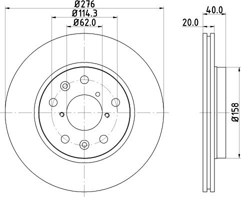 Nisshinbo ND9002K - Тормозной диск avtokuzovplus.com.ua