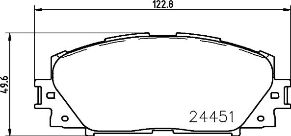 Nisshinbo NP1091 - Колодки тормозные дисковые передние Toyota Corolla 1.8 12-. Yaris 1.0. 1.3. 1.4 05- NP1091 NISSHINBO autocars.com.ua