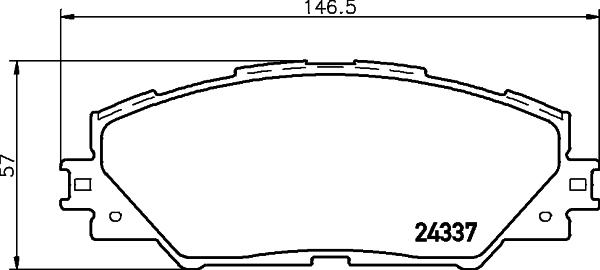 Honda NHC-1253 - Гальмівні колодки, дискові гальма autocars.com.ua