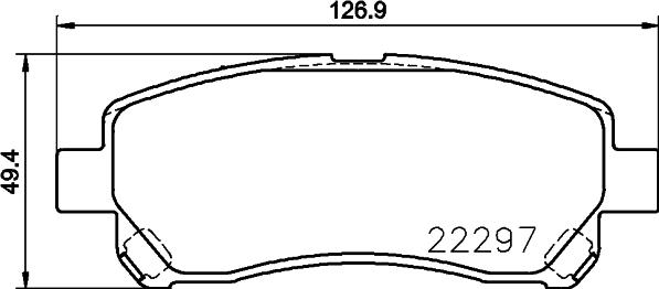 Nisshinbo NP1084 - Гальмівні колодки, дискові гальма autocars.com.ua