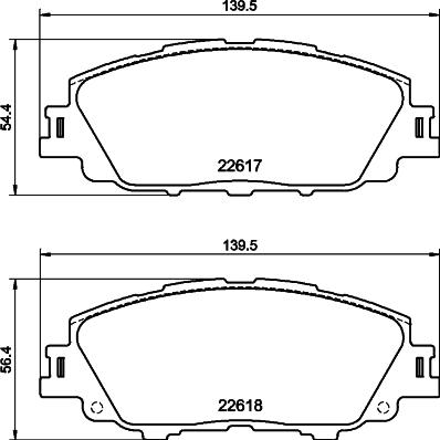 Nisshinbo NP1176 - Гальмівні колодки, дискові гальма autocars.com.ua