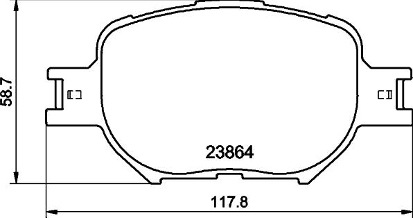 Textar 2386417 - Гальмівні колодки, дискові гальма autocars.com.ua