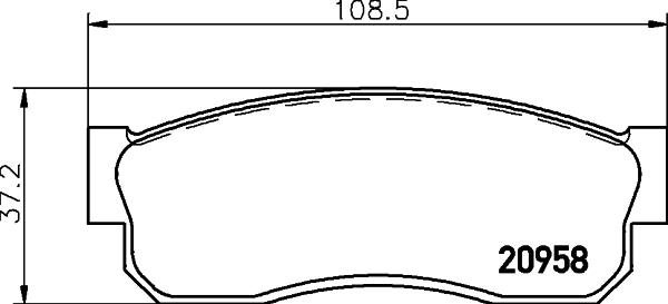 Nisshinbo NP2001 - Гальмівні колодки, дискові гальма autocars.com.ua