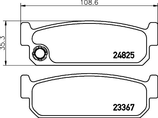 Nisshinbo NP2104 - Гальмівні колодки, дискові гальма autocars.com.ua