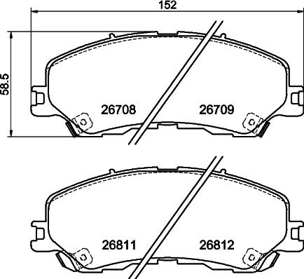Nisshinbo NP4012SC - Гальмівні колодки, дискові гальма autocars.com.ua