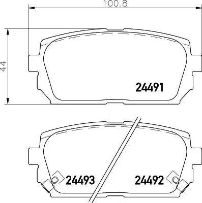 Honda NHC-1273 - Гальмівні колодки, дискові гальма autocars.com.ua