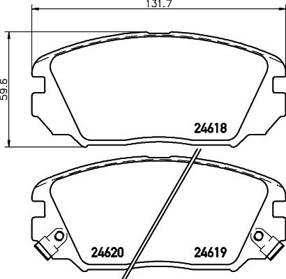 Nisshinbo NP6093 - Гальмівні колодки, дискові гальма autocars.com.ua