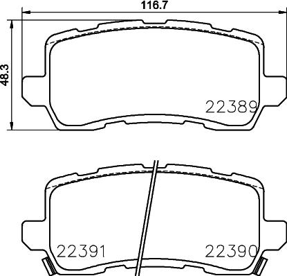 Advics AD1698 - Гальмівні колодки, дискові гальма autocars.com.ua