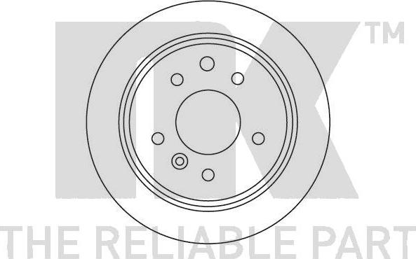 NK 201217 - Гальмівний диск autocars.com.ua