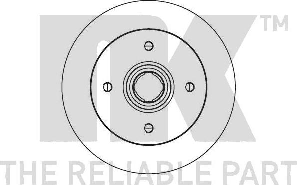 NK 203206 - Гальмівний диск autocars.com.ua