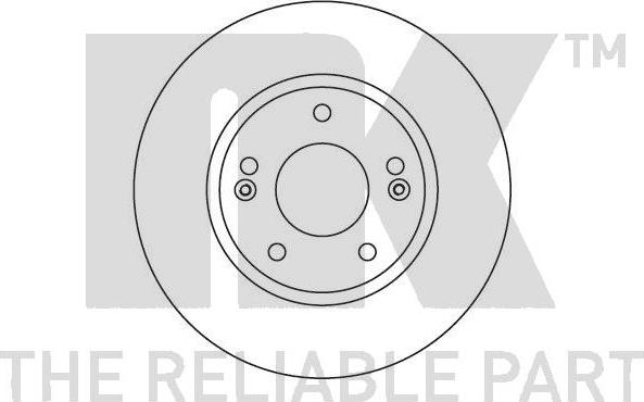 NK 203421 - Гальмівний диск autocars.com.ua