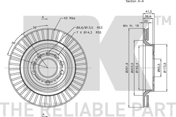 NK 313650 - Тормозной диск autodnr.net