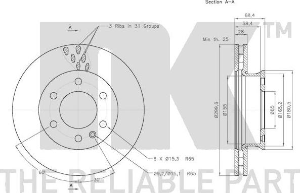 NK 3147123 - Тормозной диск autodnr.net