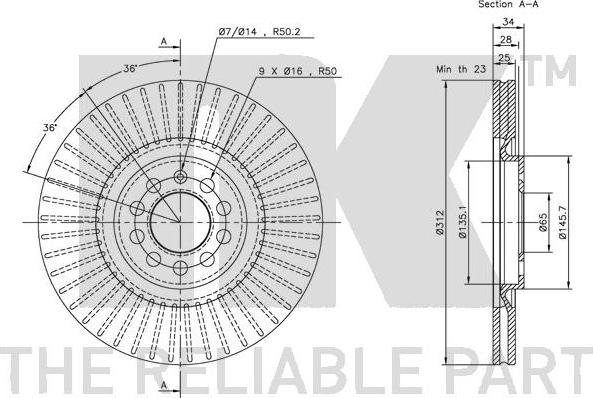 NK 204774 - Тормозной диск autodnr.net