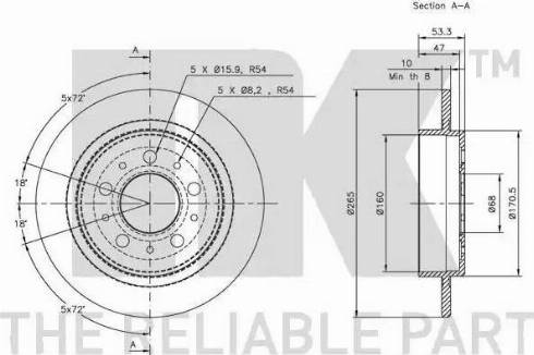 NK 314827 - Тормозной диск autodnr.net