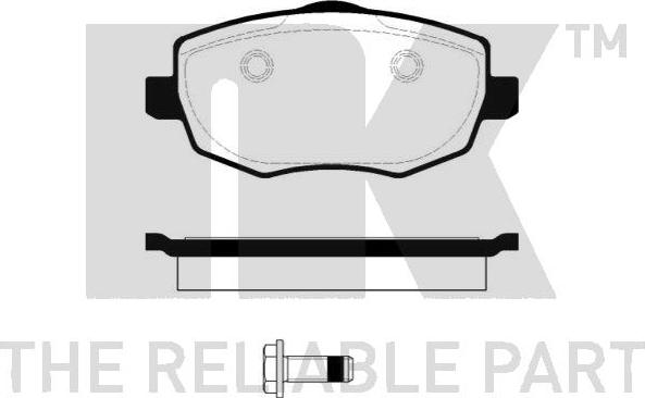 NK 222372 - Гальмівні колодки, дискові гальма autocars.com.ua