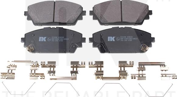 NK 223268 - Гальмівні колодки, дискові гальма autocars.com.ua