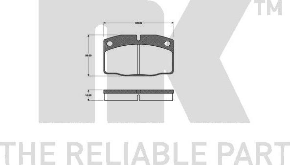 NK 223602 - Тормозные колодки, дисковые, комплект autodnr.net