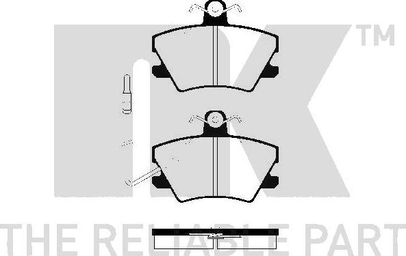 NK 223732 - Тормозные колодки, дисковые, комплект autodnr.net