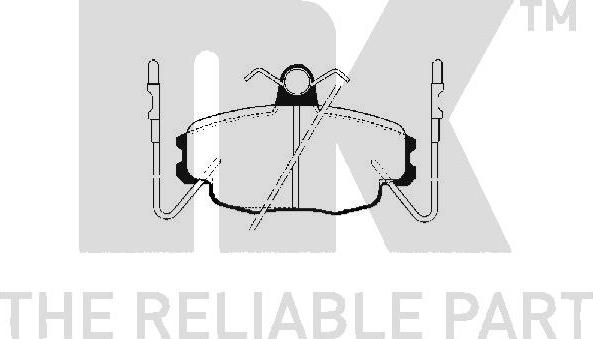 NK 223915 - Тормозные колодки, дисковые, комплект avtokuzovplus.com.ua