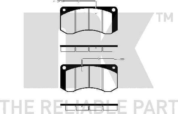 NK 223 934 - Гальмівні колодки, дискові гальма autocars.com.ua