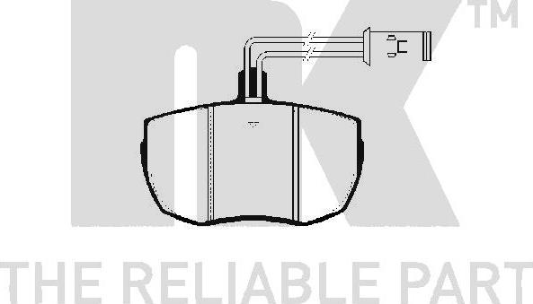 NK 224011 - Тормозные колодки, дисковые, комплект avtokuzovplus.com.ua