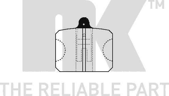 NK 224302 - Тормозные колодки, дисковые, комплект avtokuzovplus.com.ua