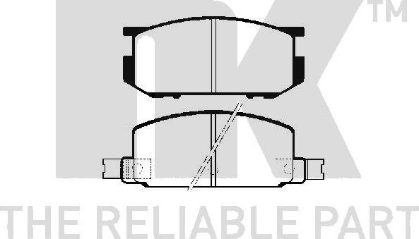 NK 224402 - Тормозные колодки, дисковые, комплект autodnr.net