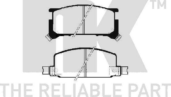NK 224404 - Тормозные колодки, дисковые, комплект autodnr.net