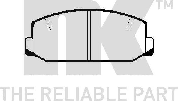 NK 224512 - Тормозные колодки, дисковые, комплект avtokuzovplus.com.ua