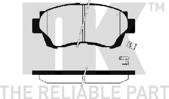 NK 224535 - Тормозные колодки, дисковые, комплект autodnr.net