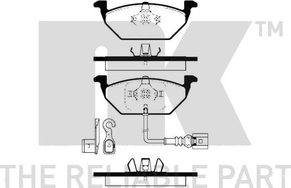 NK 224 774 - Тормозные колодки, дисковые, комплект avtokuzovplus.com.ua