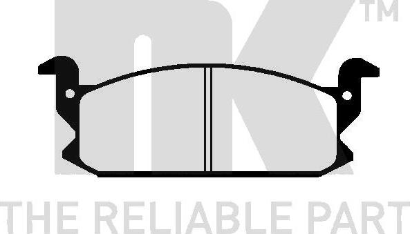 NK 225102 - Гальмівні колодки, дискові гальма autocars.com.ua