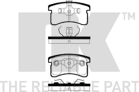 NK 225115 - Тормозные колодки, дисковые, комплект avtokuzovplus.com.ua